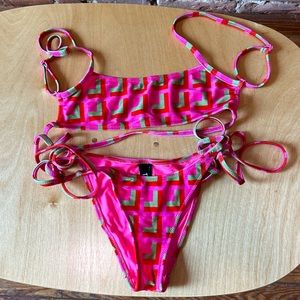 Triangl Velvet Swim Suit Bikini
